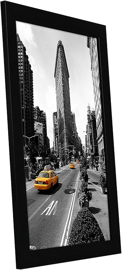 Americanflat 11x17 Picture Frame with Shatter-Resistant Glass - Signature Collection - Gallery-Style Frames Made of Engineered Wood - Photo Frame for Wall Display - Black