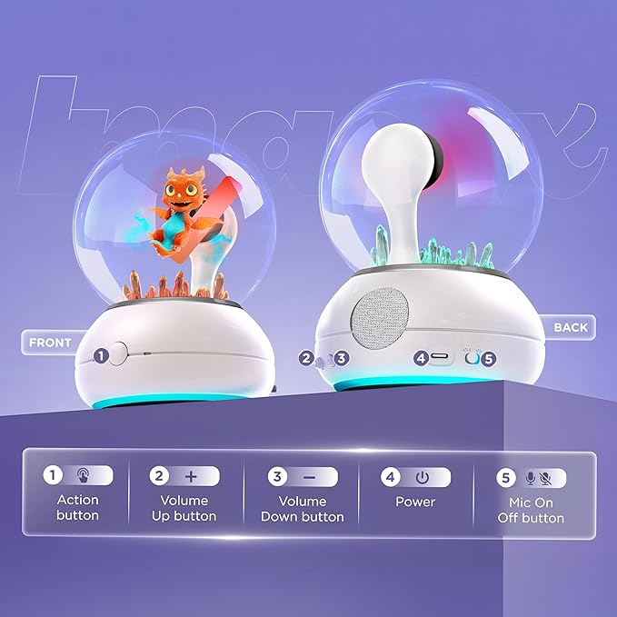 Imagix Crystal Ball Interactive Holographic Display for Kids Ages 6 and Up
