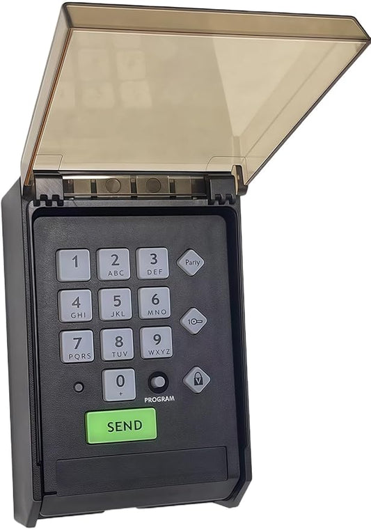 for Ghost Controls AXS1 AXP1 Remote Transmitter,5-Button Remote Transmitter for Automatic Gate Openers, Partymode, Compatible with Ghost Controls Single/Dual Control Opener Systems (AXWK Black)