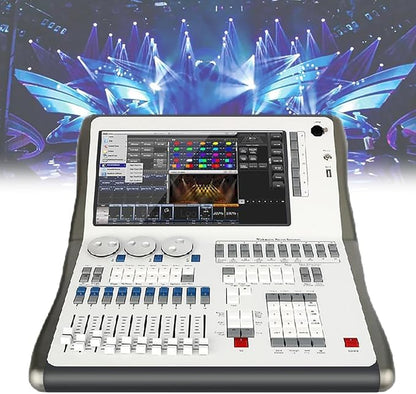 14.1" Professional DMX512 Lighting Controller, 2048 Channels, 4 DMX Outputs, Supports Art-net & Titan-net, Perfect for Light Shows & Events