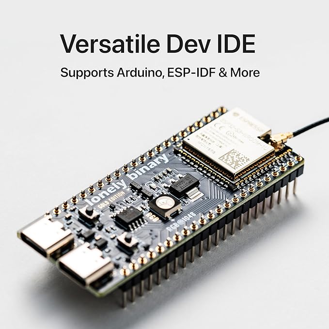 3-Pack ESP32-S3 Development Board Gold Edition - 16MB Flash, 8MB PSRAM IPEX, Dual Type-C - Compatible with Arduino IDE & ESP-IDF (3X N16R8 Dev Board with External Antenna)