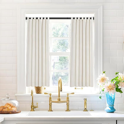 2 Pack Black Shower Curtain Rod 30 To 64 Inch Black Shower Tension Rod 7/8" Adjustable Curtain Rod No Drilling Spring Tension Curtain Rod Shower Rods for Bathroom Windows Doorways Closet