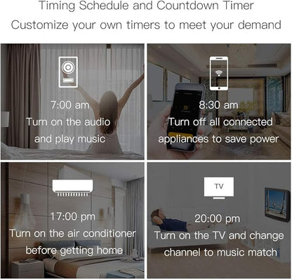 MoesGo WiFi IR Control Hub for Smart Appliances via Voice and Smart Life/Tuya App, Compatible with Amazon Echo and Google Home