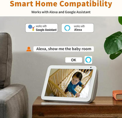 5G Indoor Camera for Home Security, 2K Security Camera, Pet/Baby/Dog Camera with Phone App, AI Motion Detection, Cloud & SD Card Storage, Works with Alexa & Google Home, with a Month Cloud