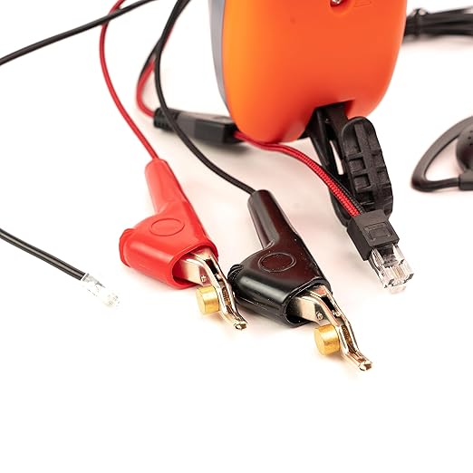 TEMPO Communications TM-500 Telephone Test Set, DSL-Compatible Lineman's Butt Set w/Headset, Tone and Pulse Dialing, ABN Bed of Nails & Spike Alligator Clips (TM-500)