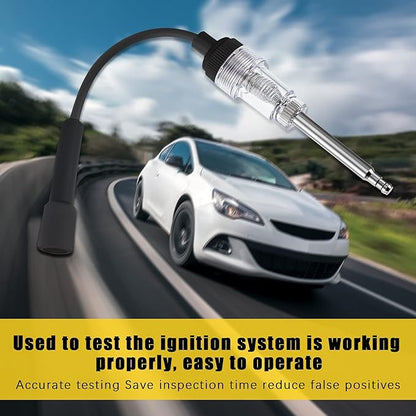 Inline Spark Plug Tester Engine Straight Boot Ignition Tester Light Lawnmower Checker Armature Diagnostic Detector for Automotive Car Internal External Engine(3 Pieces)