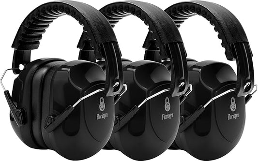 3 Pack Noise Reduction Ear Protection, Hearing Protection Ear muffs SNR 34dB Noise Cancelling Headphones for Adults Kids Autism, Sound Proof Earmuffs for Mowing/Construction/Work