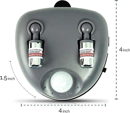 ZONETECH Garage Parking Assist Dual Laser Guide - High-Tech Professional 360 –Degree Adjustable to Wider Angles, Sensor with AC Adapter and Battery Backup for Car/Automotive (2 Pack)