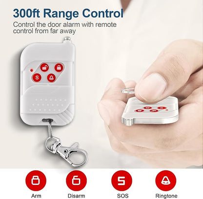 WiFi Home Alarm System, Wireless Alarm Security System with Loud 120dB Window Door Alarms Sensor, Remote Control WiFi Siren for Shed Garage