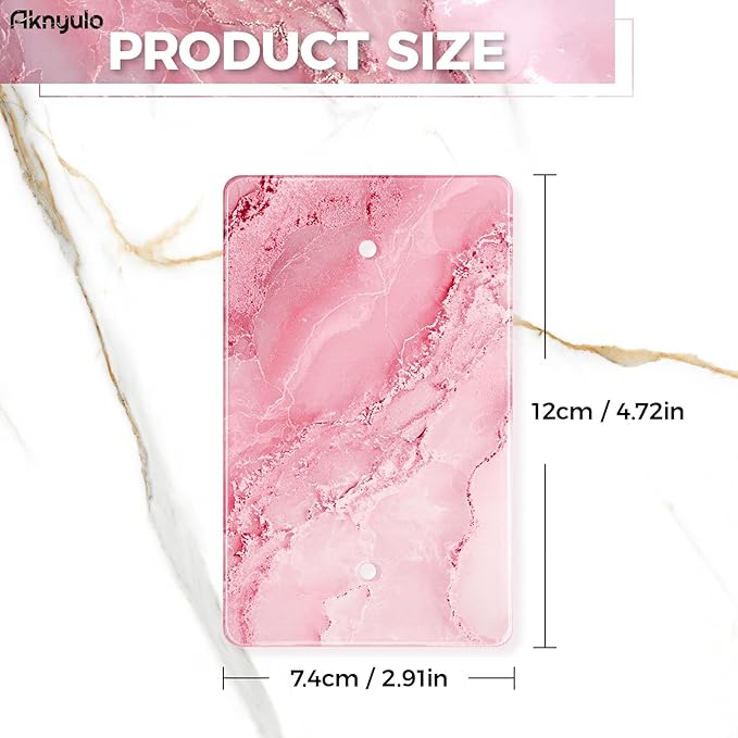 Abstract Pink Marble Design Acrylic Wall Plates Blank Wall Plate Light Switch Cover Plate Blank Wall Plate Decorative Acrylic Light Switch Cover