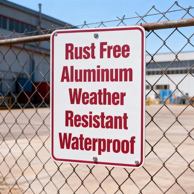 Custom Metal Sign Outdoor, 30x24 Inches, Personalized Metal Signs for Office, Business, Home, Rust Free .040 Aluminum
