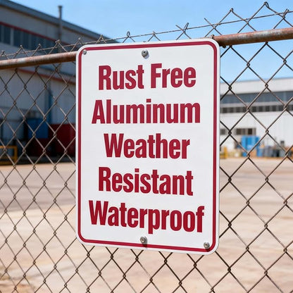 Custom Metal Sign Outdoor, Personalized Metal Signs for Office, Business, Home, 14x10 Inches, Rust Free .040 Aluminum
