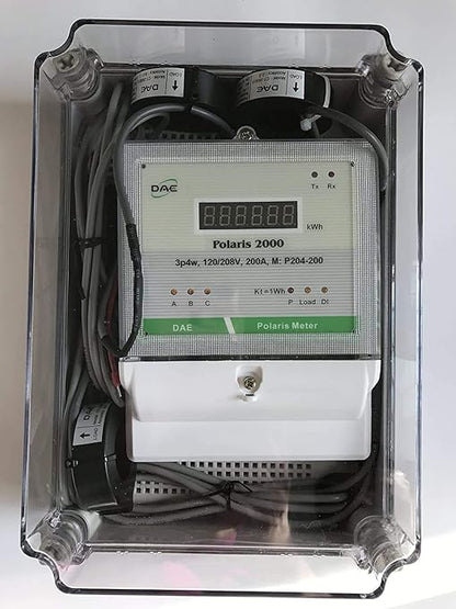 DAE P254-600 KIT, 600A, RS485, UL kWh Smart Submeter, 3 Phase, 120/208V, 3 Split Core CTs (Inner Dia. 1.38 inch)