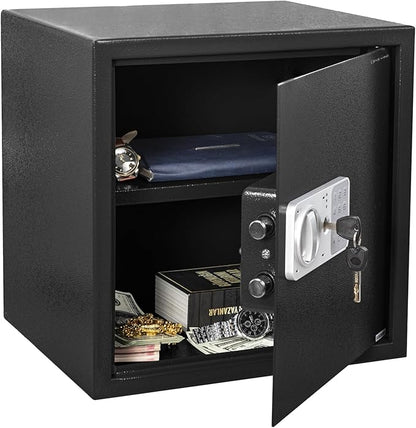Genie Hand – Time Delay Safe, Anti Robbery Safe Box, Timed Controlled Opening – B-Class Lock – Anti Bounce Technology (Large - Standard)