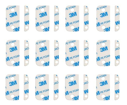 Adhesive Replacement Strips for Ring Contact Sensor 2nd Gen - Pre-Cut Double-Sided Tape 12-Pack (12Sensor&12Magnet Pads), No Cutting Needed, Secure Mounting for Door/Window Alarm Systems (12 Pack)