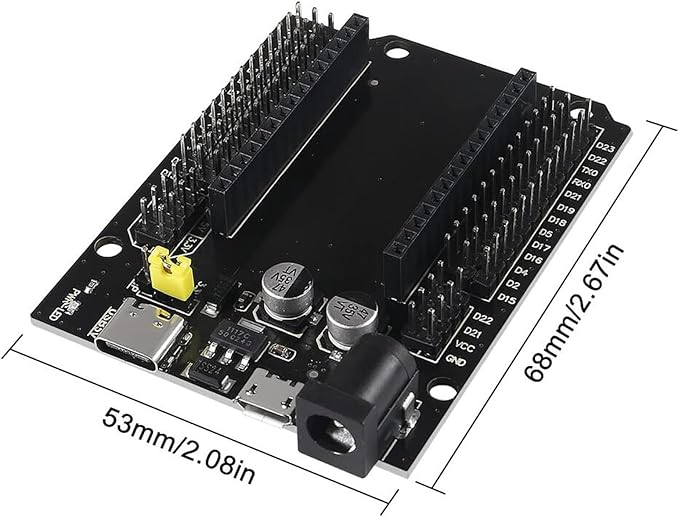 5pcs ESP32 GPIO Breakout Board ESP32 ESP-32S Development Board 30Pin Type-C Micro USB Dual Interface ESP32 Expansion Shield