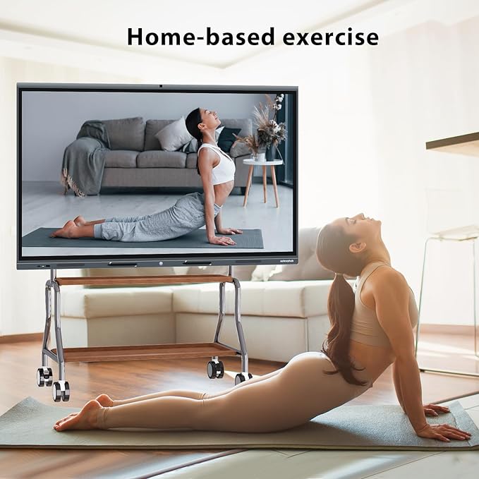 55'' 4K Smart Board, Android 14 OS 8+128 GB Interactive Whiteboard, Electronic Digital Whiteboard with Open App Ecosystem, Built in 20MP Camera for Home, Office and Classroom