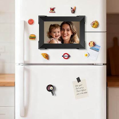 KPCB Tech 4 PCS Magnetic Corners for Most Digital Picture Frames, Electronic Photo Frame Accessories with Strong Magnets, Easy Mounting on Refrigerator & Any Magnetic Surfaces