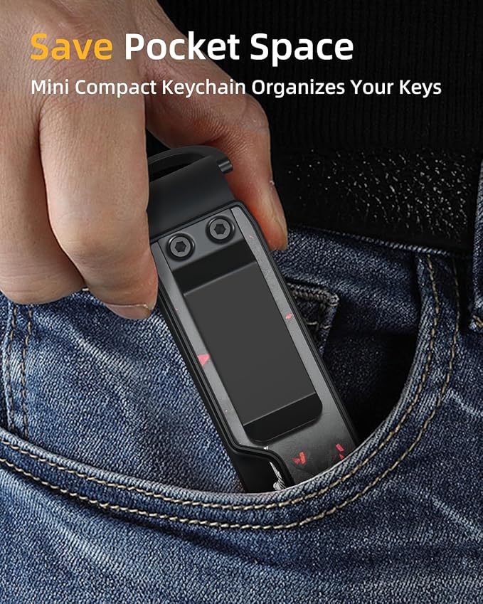 Keychain Key Holder Keychain Tile For Men/Women Key Finder Ring/Organizer for Car Keys Keyring Accessories 2-5 Keys