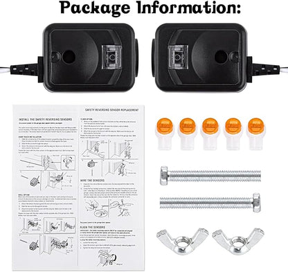 820CB Garage Door Sensor, Safety Sensor Kit Compatible with Chamberlain Liftmaster Sears Craftsman Garage Door Opener Made After 1997. Replacement 41A5034 G801CB-P 801CB 041-0136