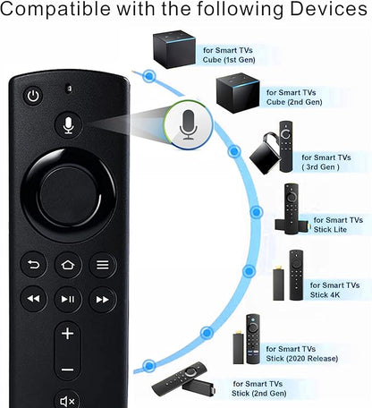 Replacement Voice Remote Compatible for Fire Streaming Devices TV Stick, Cube, Insignia, Toshiba Smart TVs