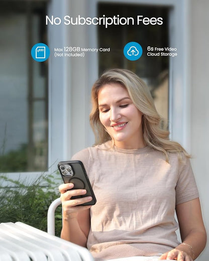 ieGeek Doorbell Camera Wireless No Subscription, 3MP Video Doorbell with Chime, 180° Head to Toe View, 2-Way Talk Voice Changer, AI Motion Detection Night Vision, Only 2.4GHz WiFi, Works with Alexa