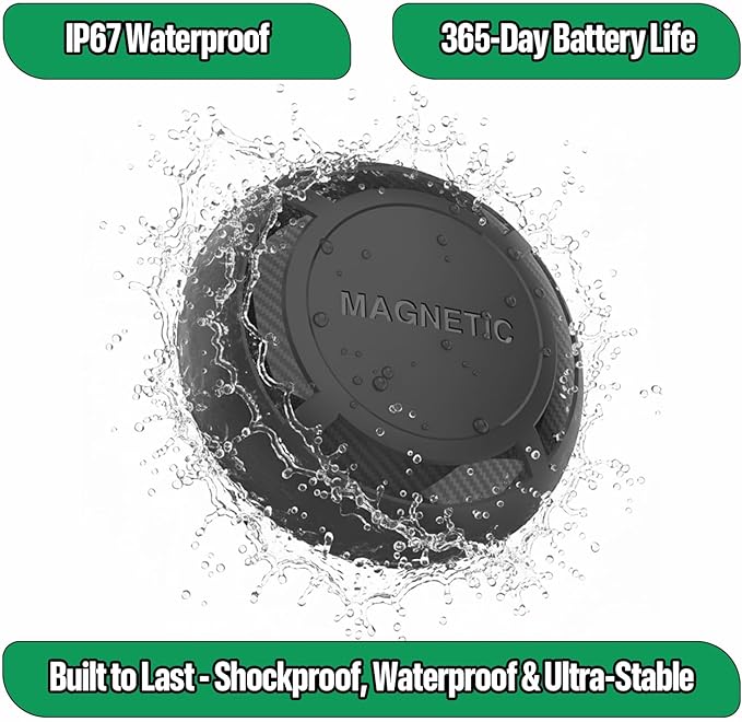 Magnetic Hidden GPS Tracker for Vehicles – Android Only, Long Battery Life, No Subscription, Car Tracker Device Hidden (Android Tracker)