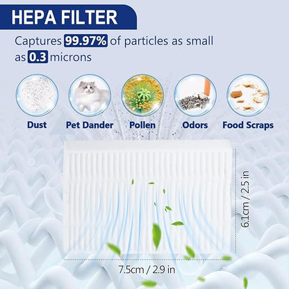 34 Pack Q7 M5+ Replacement Accessories Compatible with Roborock Q7 M5 / Q7 M5+ / Q7 L5 / Q7 L5+ Robot Vacuum, 2 Mainbrushes, 6 Scent Tablets, 6 HEPA Filters, 6 Dust Bags, 6 Mop Pads, 6 Side Brushes