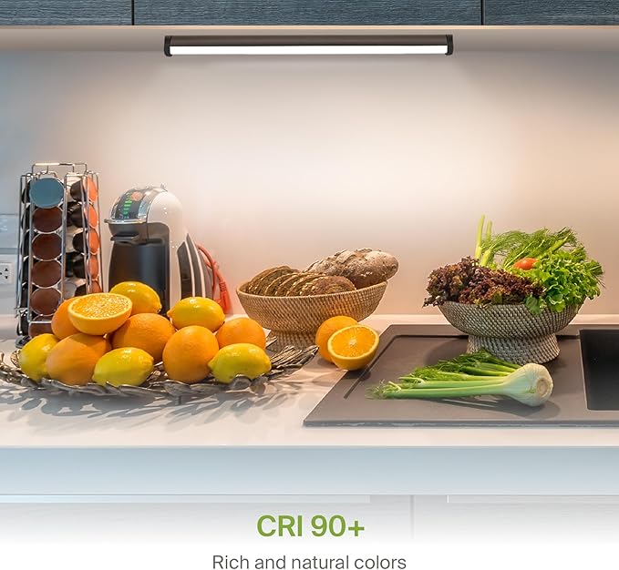 ASD Swivel LED Under Cabinet Lighting Bronze, 12 Inch 5W, Hardwired or Plug-in, 2700K/3000K/4000K, Hi/Low Switch, Rotatable Lens, Dimmable Linkable Under Counter Light for Kitchen, ETL & Energy Star
