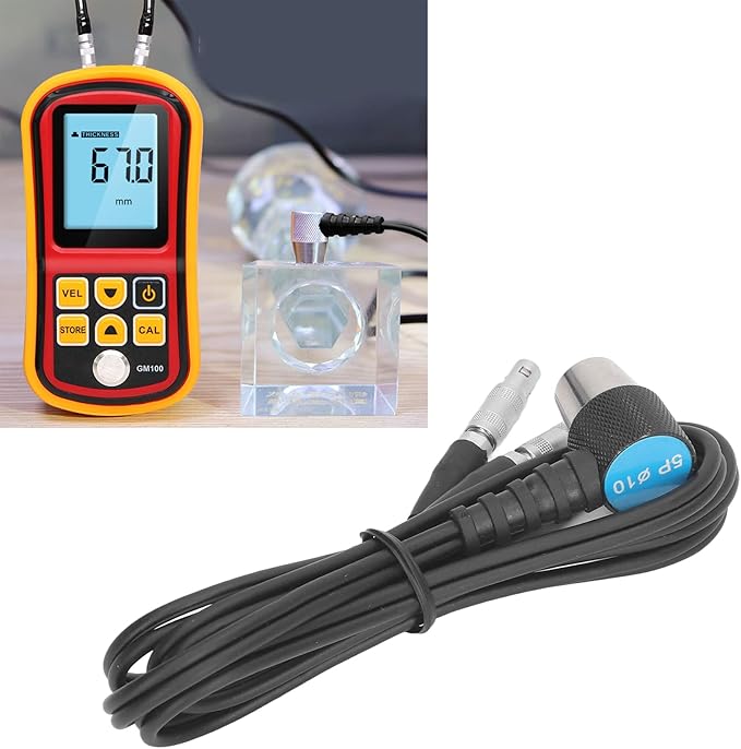 Ultrasonic Thickness Gauge Probe Metal Thickness Gauge Smart Sensor Automatic Calibration Transducer Tester Meter Replacement Probe