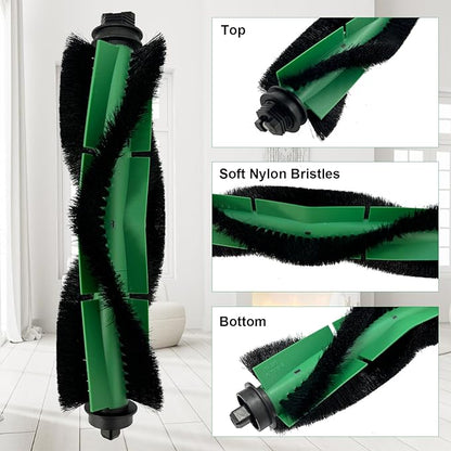 Replacement Parts for iRobot Roomba Combo VAC/Essential Series Q011, Q0520, Q0120, Y0140, Y0110, Robot Vacuum Cleaner, 2 Roller Brush, 8 Side Brushes, 8 Hepa Filters, 1 Cleaning Brush(19 Pack)