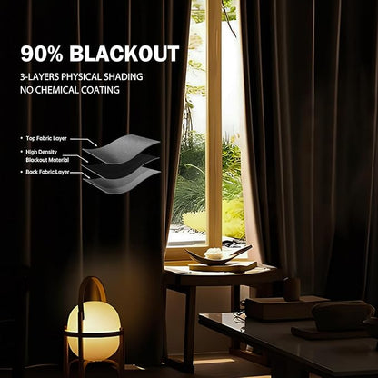 Room Divider Ceiling Mounted Curtains Track Sets Extra Wide Blackout Curtain Flexible Tracks for Bedroom Privacy Partition Separator, 1 Panel Light Grey Drape and White Rail, W8.3 x H9ft