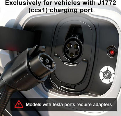 Level 2 EV Charger 40 Amp, EV Chargers for Home, Electric Car Charger w/ RFID Card, Smart Electric Vehicle Charging Stations, EVSE with App, Wi-Fi and Bluetooth Enabled J1772– GEN 2