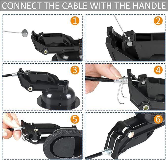 Recliner Replacement Parts with Pull Handle and Release Cable (1-Sets), Repair Recliner Mechanism Parts Compatible with Most Furniture of Recliner Sofa Couch Chair