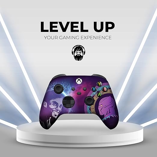 DreamController Blackk Panther Custom X-box Controller Wireless compatible with X-box One/X-box Series X/S Proudly Customized in USA with Permanent HYDRO-DIP Printing(NOT JUST A SKIN) (MODDED)