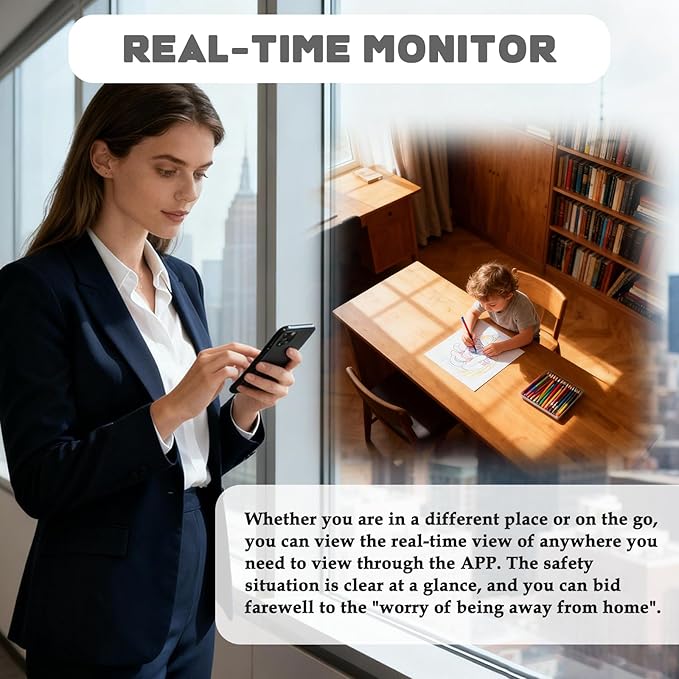 Smoke Detector Hidden Camera Wireless Spy Nanny Cam 1080P FHD WiFi Cameras with Real-Time View Motion Detection Night Vision for Home Indoor Security No Audio