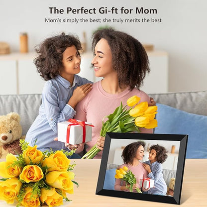 SSAWIFIFRAME Digital Photo Frame 10.1 inch WiFi Digital Picture Frame IPS Touch Screen 32GB Storage Auto-Rotate Easy Setup to Share Photos & Videos via SSA WiFi Frame App from Anywhere