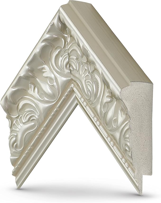 Tuscan Pearl 43" Premiere Deco TV Frame - Compatible ONLY with Samsung The Frame TVs (Fits 2021-2025, LS03A, LS03B, LS03C, LS03D, LS03FA)