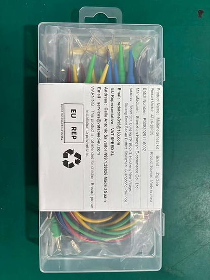 Automotive Test Lead Set, Back Probe Kit 30pcs, Copper Alligator Clips to Banana Plug Test Lead, Multimeter Test Lead Set for Automotive Repair and Diagnostic Circuit Testing