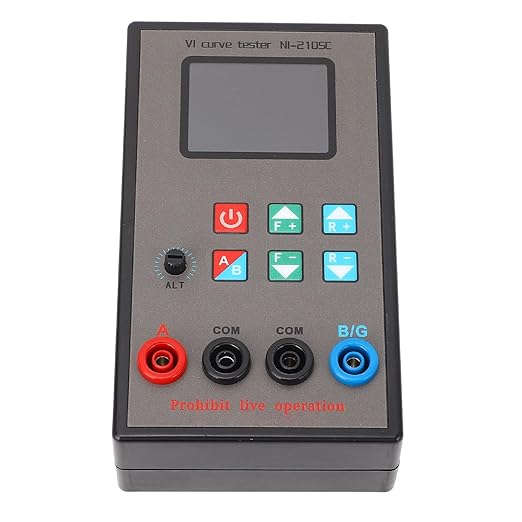 Walfront VI Curve Tester, Double Channel Circuit Board Tester with Color Screen, 18 Frequency Settings and 9 Impedance Levels, Rechargeable Li Battery 3000mAh for Circuit Analysis