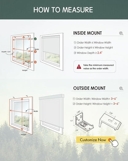 Yoolax Motorized Blinds with Remote, Smart Blinds for Windows Blackout Automatic Shades Compatible with Alexa Remote Control Roller Window Shades with Valance, Custom Size (V-Caramel Gold)