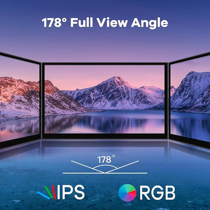 10.1" IPS LCD Capacitive Touch Screen HDMI Display Portable Monitor 1024X600 Built-in Dual Speakers for Raspberry Pi 5/4/3 Xbox PS4 Windows 7/8/10
