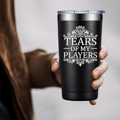Dungeons and Dragons Gifts - Tears of My Players - Dungeon Master Christmas Birthday Gifts for Him Dnd Lovers - 20oz Dnd Tumbler