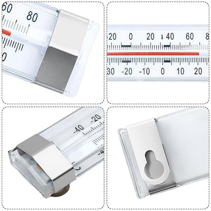 9 Pcs Freezer Kitchen Thermometer Refrigerator Thermometer Fridge Thermometer Freezer Cooler for Kitchen Restaurant Home Decoration