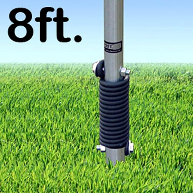 SmartSign 8 feet FlexPost Signpost for Natural Ground - Flexible Sign Post with Heavy-duty Spring, Made in USA