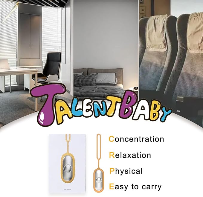 Handheld Relaxation Device, Compact Device, Massage Improves Mood and Focuses Attention, Supports Calmness, Small and Easy to Carry