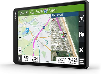 Wearable4U - Garmin RV 1095 GPS Navigator, Extra-Large 10 in Display in Landscape or Portrait Mode, Custom RV Routing, High-Resolution Birdseye Satellite Imagery and Power Pack Bundle
