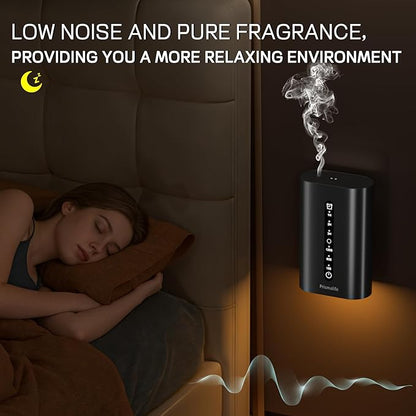 Smart Plug in Diffuser, Waterless Scent Diffusers for Home Cover Up to 800 Sq. Ft with 3 Mist Levels & Timers, Waterless Essential Oil Diffuser with RGB Lighting for Home, Office