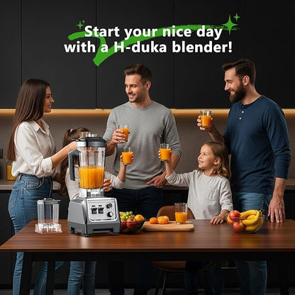 1800W Blender for Smoothies with 70oz Pitcher & 20oz Grinder 28000 PRM High-Speed Countertop Blenders for Kitchen 10-Speed & 1-5 Min Timer for Ice Crushing Frozen Fruits Nut Butter Puree