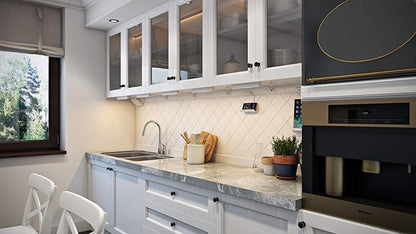 Legrand adorne Under-Cabinet 18" Modular Track in White, APMT18W2